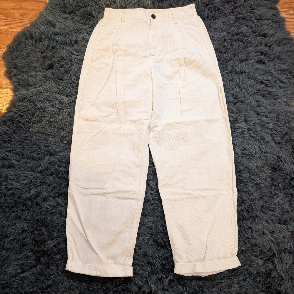 Raquel Allegra white corduroy pants sz 0